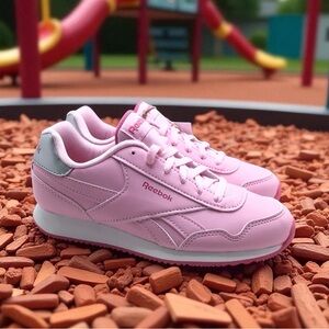 Reebok Royal CL Jog 3.0 Kids Sneakers Size 1 Pink Astro Rose Lightweight NIB